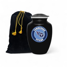 Black Urn Tennessee Titans Football Theme Style with Bag For Adult Male  Female