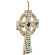 Kurt S. Adler Porcelain Irish Cross Ornament for Christmas Tree