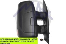 SPECCHIO SPECCHIETTO RETROVISORE MANUALE DX PER IVECO DAILY DAL 2014 IN POI