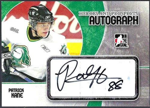 2007-08 ITG Heroes and Prospects Autograph Patrick Kane Auto