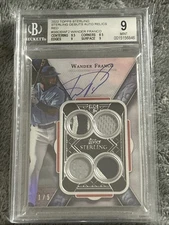 2022 Topps Sterling Debuts Auto Relics Red Wander Franco RC 1/5 BGS 9 MINT