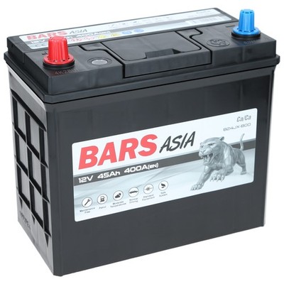 Autobatterie Bars 12V 45Ah +Links Asia Starterbatterie ersetzt 40 44 46 50 Ah