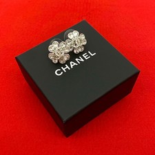 Chanel Coco Mark Earrings Women Silver One Size 668874