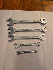 Vintage 5 Pcs ACTION Double End Open Wrench Set, MADE IN USA