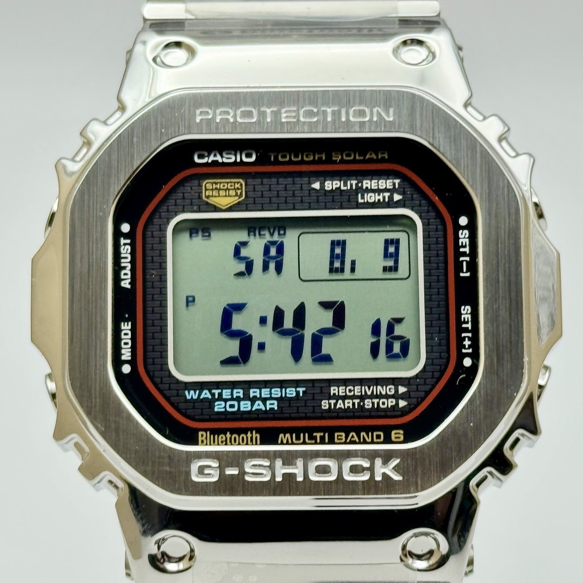 CASIO G-SHOCK GMW-B5000D-1CJF Full Metal Silver Digital Bluetooth