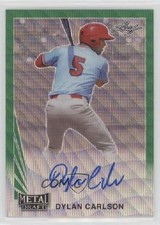2020 Leaf Metal Draft 1990 Green Wave 1/5 Dylan Carlson #LA-DC1 Auto 1v1