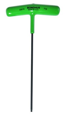 Bondhus T10 Torx T-Handle Wrench, 6-Inch, Multi-Color One Size, Multi 