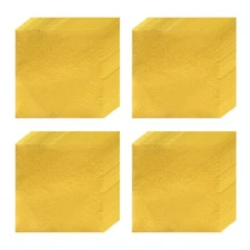 100pcs Candy Foil Wrappers,4 x 4Inch Chocolate Bar Wrappers(Gold,Orange Peel)