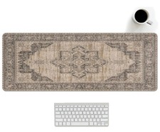 Persian Rug Mouse Pad, Large Retro Rug Carpet Desk Mat, Vintage Keyboard Long...