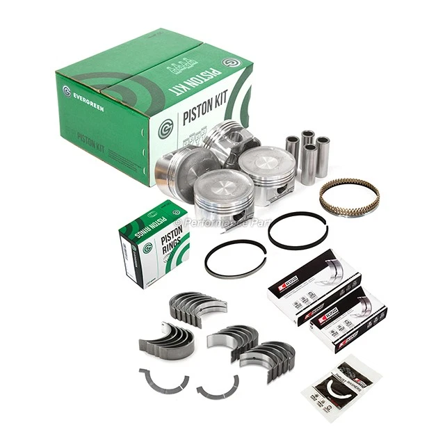 Rodamientos de varilla principal de pistones para 01-05 Honda Civic LX DX 1,7 L DOHC PLM D17A1 Foto 2 de 4