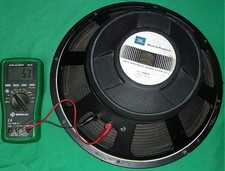 Woofer JBL E140-8 15 pulgadas 8 ohmios ¡Limpio! ¡Funcionando! ¡Para amplificador de bajo! (DCR 5,3 ohmios)