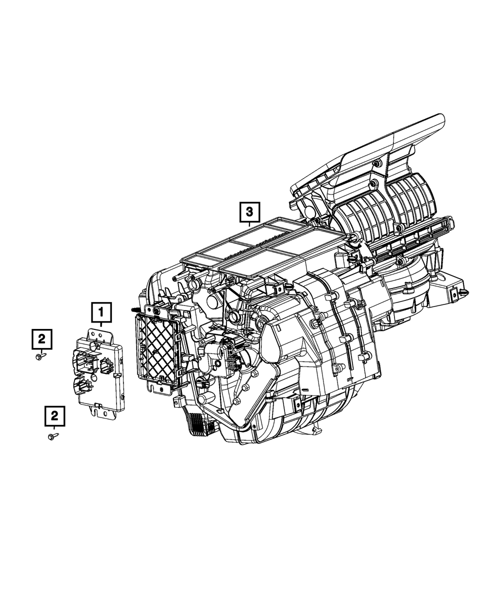 Genuine Mopar A/C And Heater Module 68742087AA