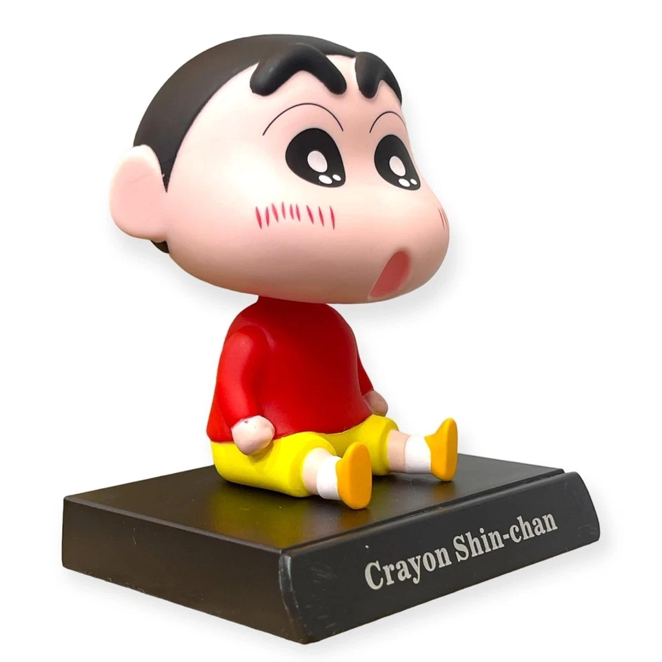 Figura de acción Super Hero Shin Chan edición limitada Bobblehead con soporte móvil Foto 3 de 3