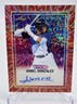 2025 Leaf Vivid Baseball Asbel Gonzalez Royals Red SP Auto 2/2