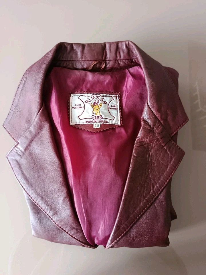 Damen Leder Jacke - Bild 1 von 4