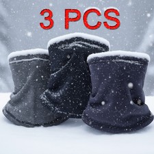 3 Pack Winter Fleece Warmer Windproof Face Mask Scarf Soft Neck Gaiter Bandana