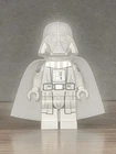 LEGO Star Wars Jedi Vader Minifigure                  (With 4 Starched Capes)