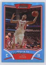 2008 Bowman Draft Picks & Stars Chrome Blue Refractor 52/99 Yao Ming #99 HOF 4f5