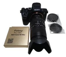 Sony E-mount adapted SIGMA 100-300 mm F/4.5-6.7 DL Telephoto Zoom Lens.