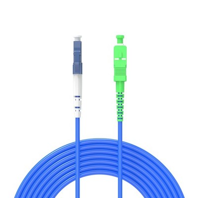 Fiber Optic Internet Cable LC/UPC To SC/APC Armored Single Mode 15m 49 FT