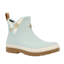 Muck Ladies Originals Quilted Floral Blue Ankle Boots MOAW200