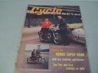 August 1964 Cycle Motorcycle Magazine - Honda Super Hawk
