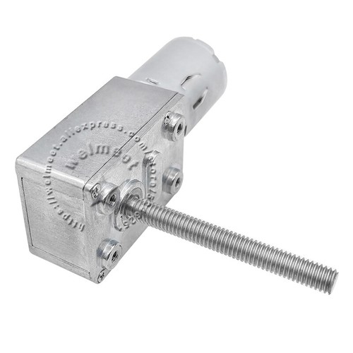 DC6V 12V 24V JGY370 Turbo Worm Gearbox Speed Reduction Gear Motor M6x50 Screw - Picture 8 of 10