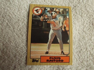 Topps Gum 1987 / MLB ''FLOYD RAYFORD'' #426 Baltimore Orioles Trading Card n20