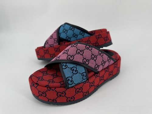 Nuovi sandali da donna originali Luxury Gucci 663666-EU-38,5 / UK-5,5 / US-8,5 - Foto 5 di 12