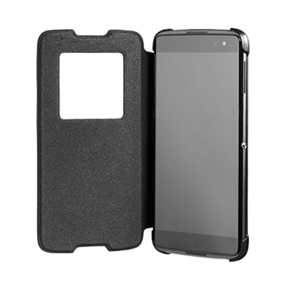 Funda protectora inteligente abatible de cuero genuino BlackBerry para BlackBerry DTEK60 Foto 3 de 4