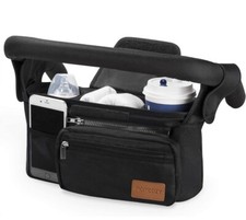 Momcozy Universal Stroller Organizer with Insulated Cup Holder Detachable Phone