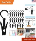 Multi-Purpose 20 PCS Hanging Clips Hooks with Strong Grip for Laundry & Kitchen
