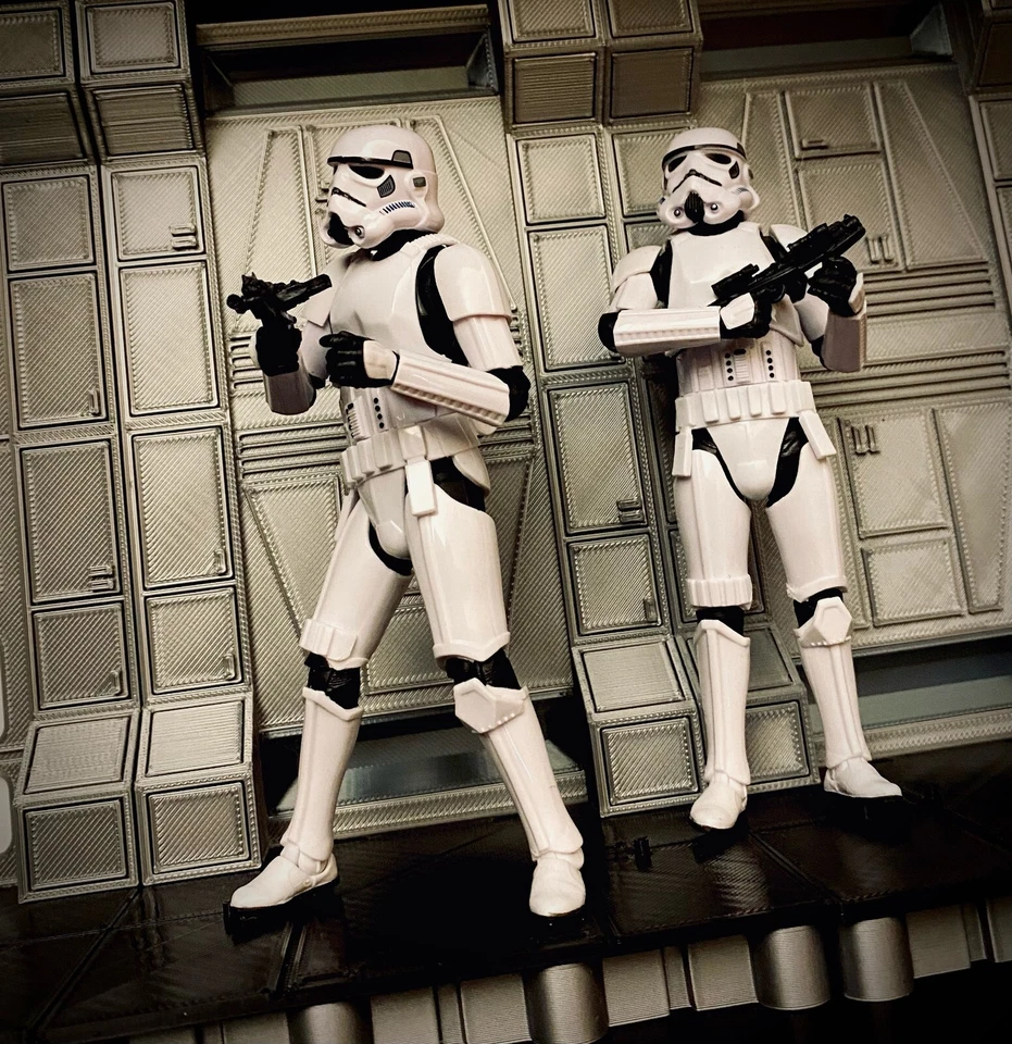 NOVO! Suporte de figura de parede e diorama inspirado em Star Wars para linha 6" (Design V3!) - Imagem 4 de 4