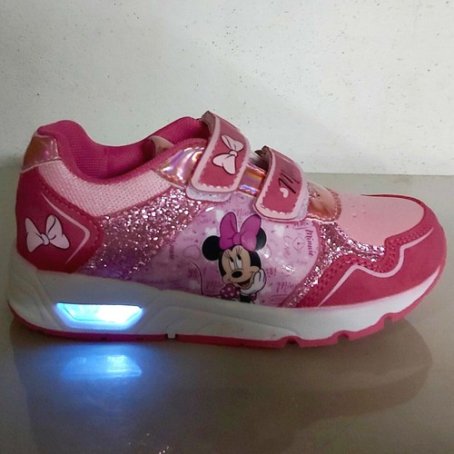 scarpe con luci da bambina MINNIE sportive per bimba invernali strappo  luminose | eBay