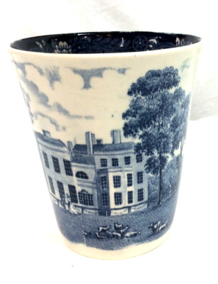 Rare ROYAL WORCESTER Palissy Pottery ~ 1790 Avon Scenes Beaker ~ Made in England