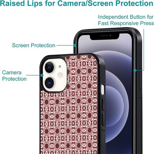 ethnic muslim ornaments art Anti wear Cover For iPhone SE XS XR Max 5 6 7 8 Plus - Picture 14 of 25