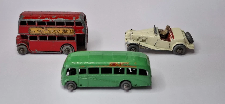 MATCHBOX LESNEY - LOTTO 3 PEZZI : MG TD - BUS - LONDON BUS - Immagine 4 di 4