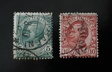 Complete Italy / Poste Italiane used stamp set: 1906 King Victor Emmanuel III