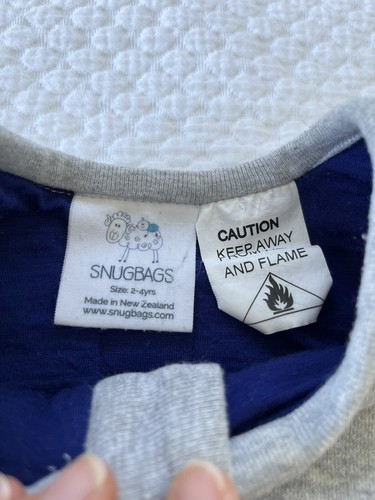 Snugbags Merino Cotton Sleeping Bag All Seasons 2 Tog Size 2 - 4 Years - Picture 3 of 5