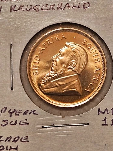 1982 South Africa Gold 1/4 Krugerrand  – .917 Fine -  0.250  oz