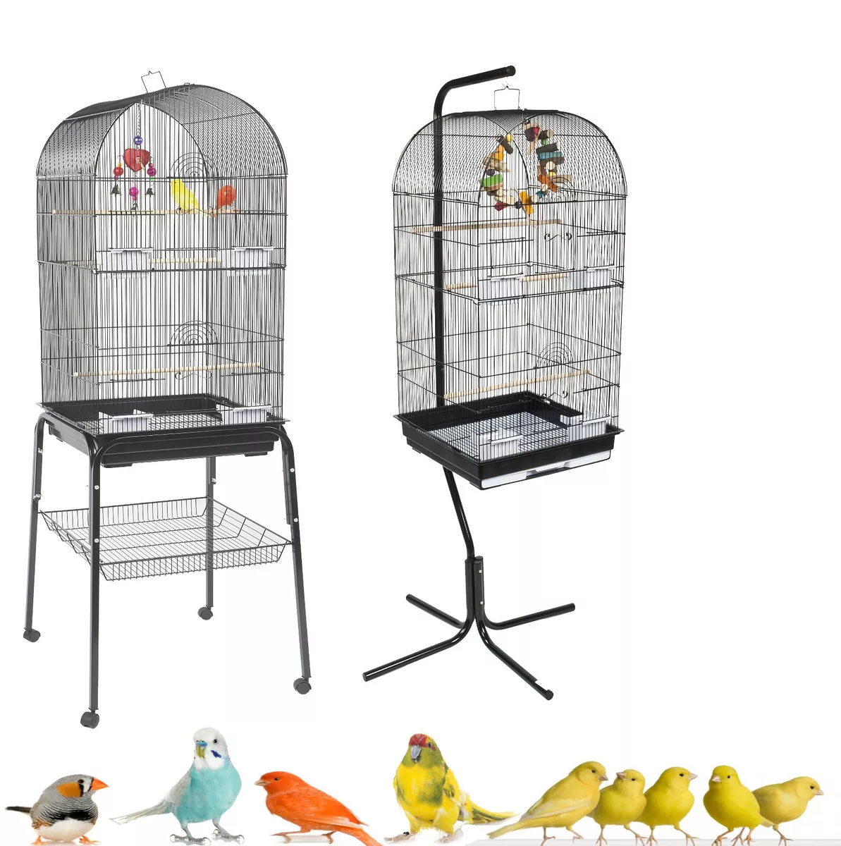 Canary cages with stands deals