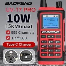 BAOFENG UV-17PRO 999CH FM UHF/VHF DUAL BAND TWO WAY RADIO LONG RANGE WATERPROOF 
