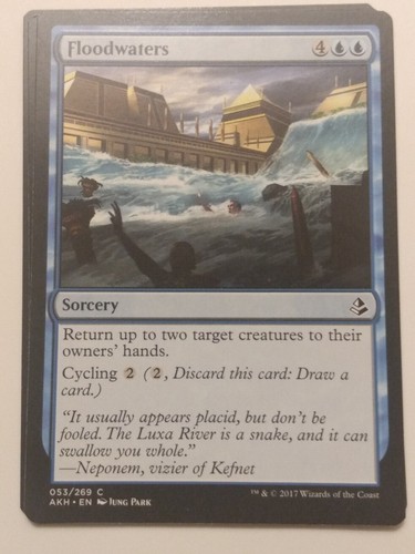 4x MTG Floodwaters Amonkhet (AKH) Common Magic the Gathering Card #053/269 Exc - 第 1/1 張圖片