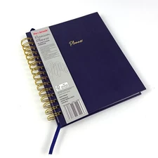Pembrook Premium Spiral Bound Planner No Date Weekly Monthly Ribbon Bookmark 160
