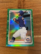 2020 1st Bowman Draft Chrome Isaiah Greene Green Refractor /99 NRMT+ Rookie!!