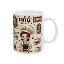 Coffee Lover Mug – Clever Puns & Latte Art Designs – Perfect for Coffee Enthusia