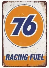 76 Racing Fuel Sign Aluminum Weatherproof Sign p1224