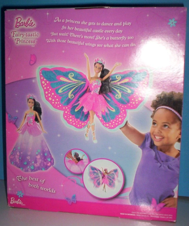 2009~MATTEL~BARBIE FAIRY-TASTIC PRINCESS A.A~SHE'S A PRINCESS & A FAIRY NRFB NEW - Image 3 of 3