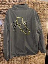 Gray FENDERS “Corona” Lined Windbreaker Jacket - Fenders Tri Star Mountain 2XL