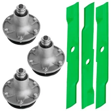 52" Deck Spindles w/ 6.50 Pullay & 18" Blade for Exmark Turf Tracer TTS TTX